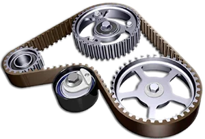 Replcaement of a timing belt in timing gear